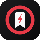 Icon extension tự thiết kế: bookmark tia sét