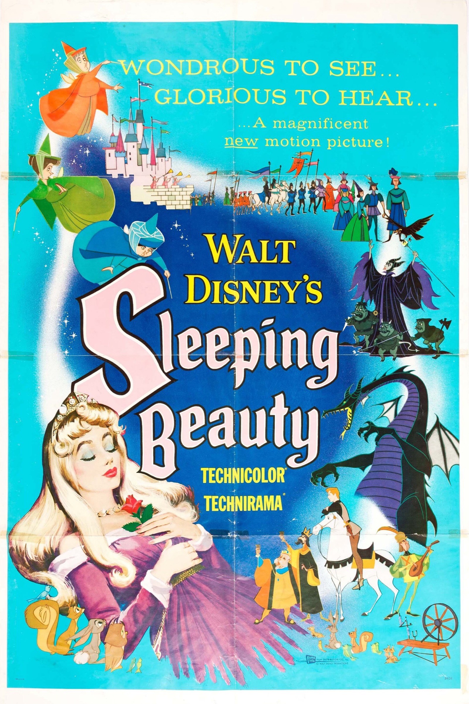 Poster phim Sleeping Beauty (1959) của Walt Disney